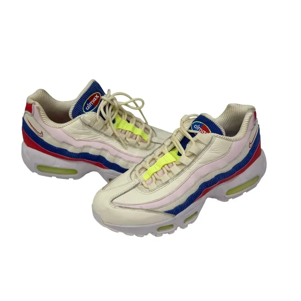 Nike Women's Air Max 95 SE 'Panache' Corduroy Sail/Arctic Pink AQ4138-101 Size 7